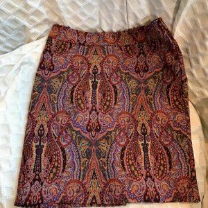 Rich Brocade Pencil Skirt